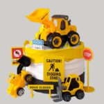 Construction Vehicles Cake