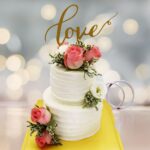 Love Floral Rustic Flower Cake