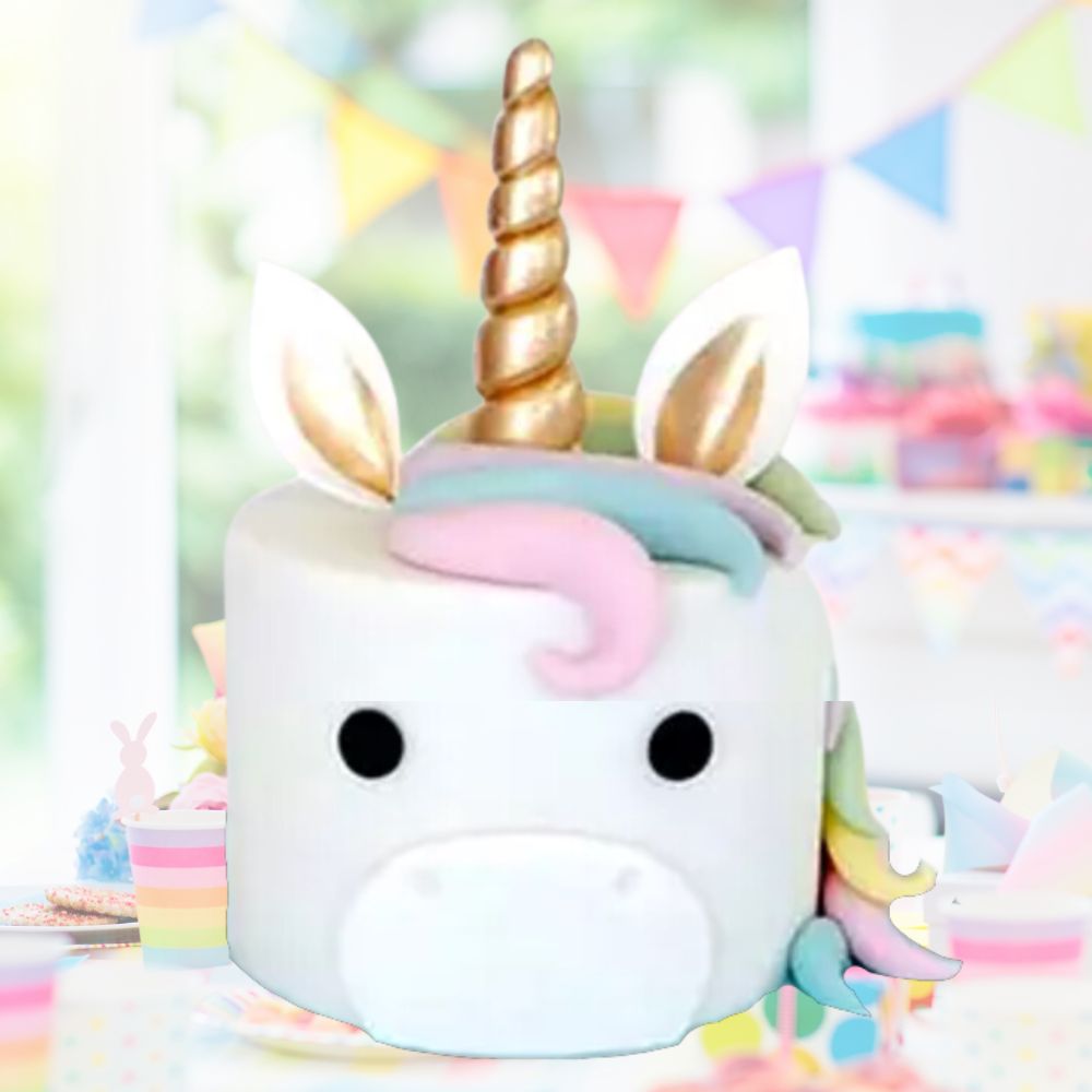 Unicorn Fondant Cake Unicorn Fondant Cake - Image 1