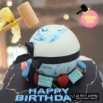 Chocolate Pinata – Blue Marbled Surprise Ball