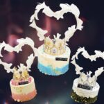 Feather Heart Princess Tiara Cake