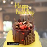 Hearts and Wafer Drip Cake