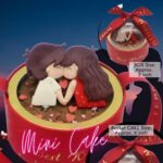 🟢 KISS Globe Bucket Cake Gift Box 亲亲 抱抱桶蛋糕礼盒