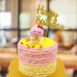 Little Peach Ruffles Cake