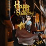 Man with Cigar and Wine [Sugar Art Fondant Cake]