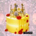 Royal Princess - Tiara Beauty Rose Flower Drip Cake