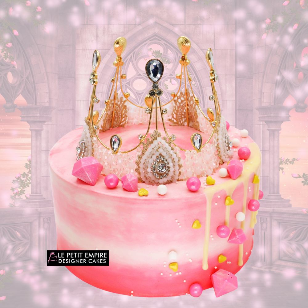 Royal Princess Tiara Diamonds Drip Cake 16800 15800 Royal Princess - Tiara Diamonds Drip Cake - Image 1