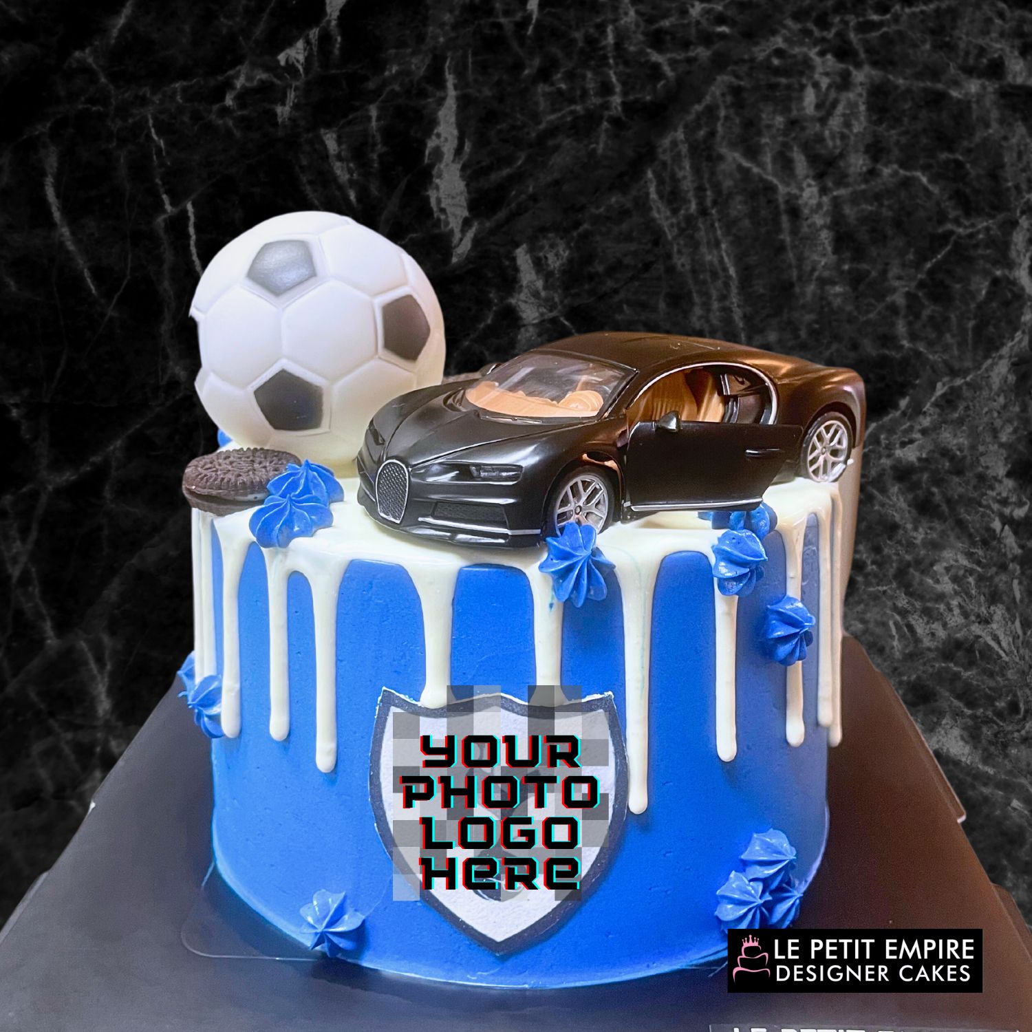 Soccer Team and Car Drip Cake 1 Soccer Team and Car Drip Cake - Image 1