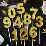Gold Number Candle 金色数字蜡烛