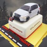 2 Tier - 3D Car Cake with keys