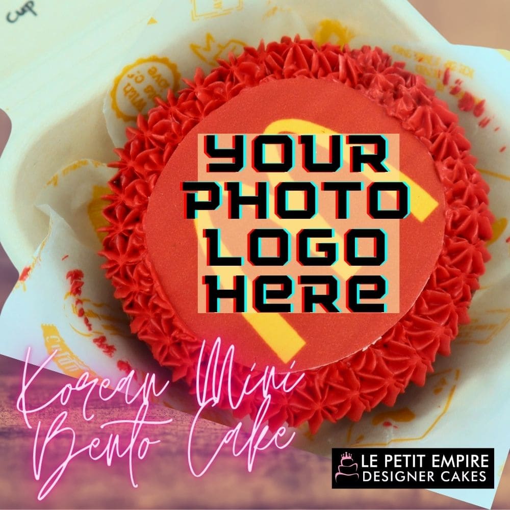 CUSTOM PHOTO LOGO Korean Bento Cake 便当蛋糕 CUSTOM PHOTO LOGO Korean Bento Cake 便当蛋糕 - Image 1