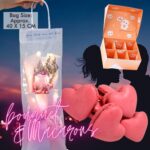 🔥COMBO Bouquet + Macarons 花束 马卡龙 Small Pink Soap Roses Bouquet 香皂小花束 粉色玫瑰