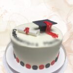 Graduation Hat & Certificate Cake