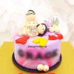 Naughty Couple Fondant Cake