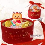 🟢 PROSPERITY MAHJONG DRAGON Globe Bucket Cake Gift Box 麻将龙 抱抱桶蛋糕礼盒